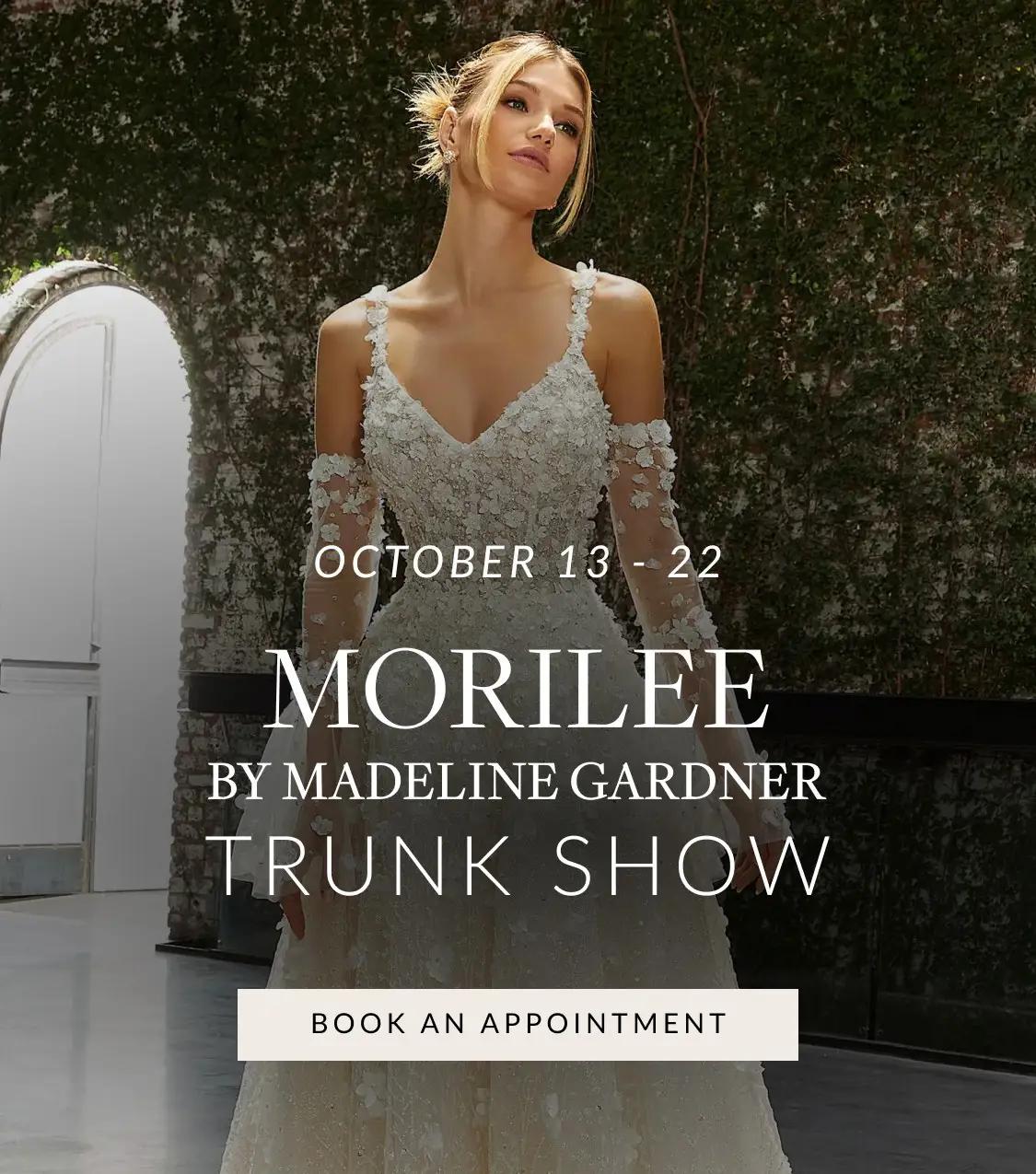 Morilee Trunk Show October banner for mobile