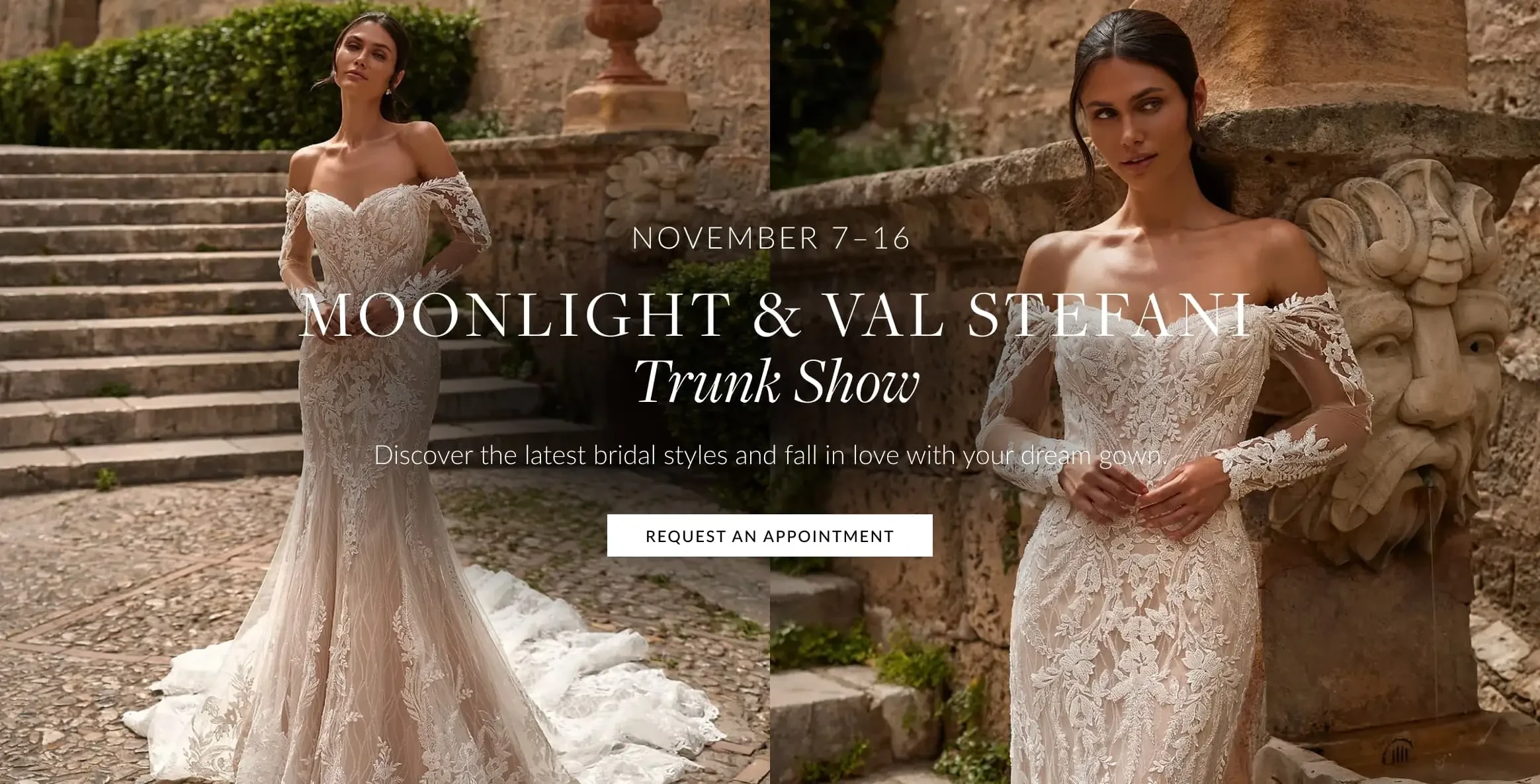 Moonlight & Val Stefani Trunk Show Desktop Banner