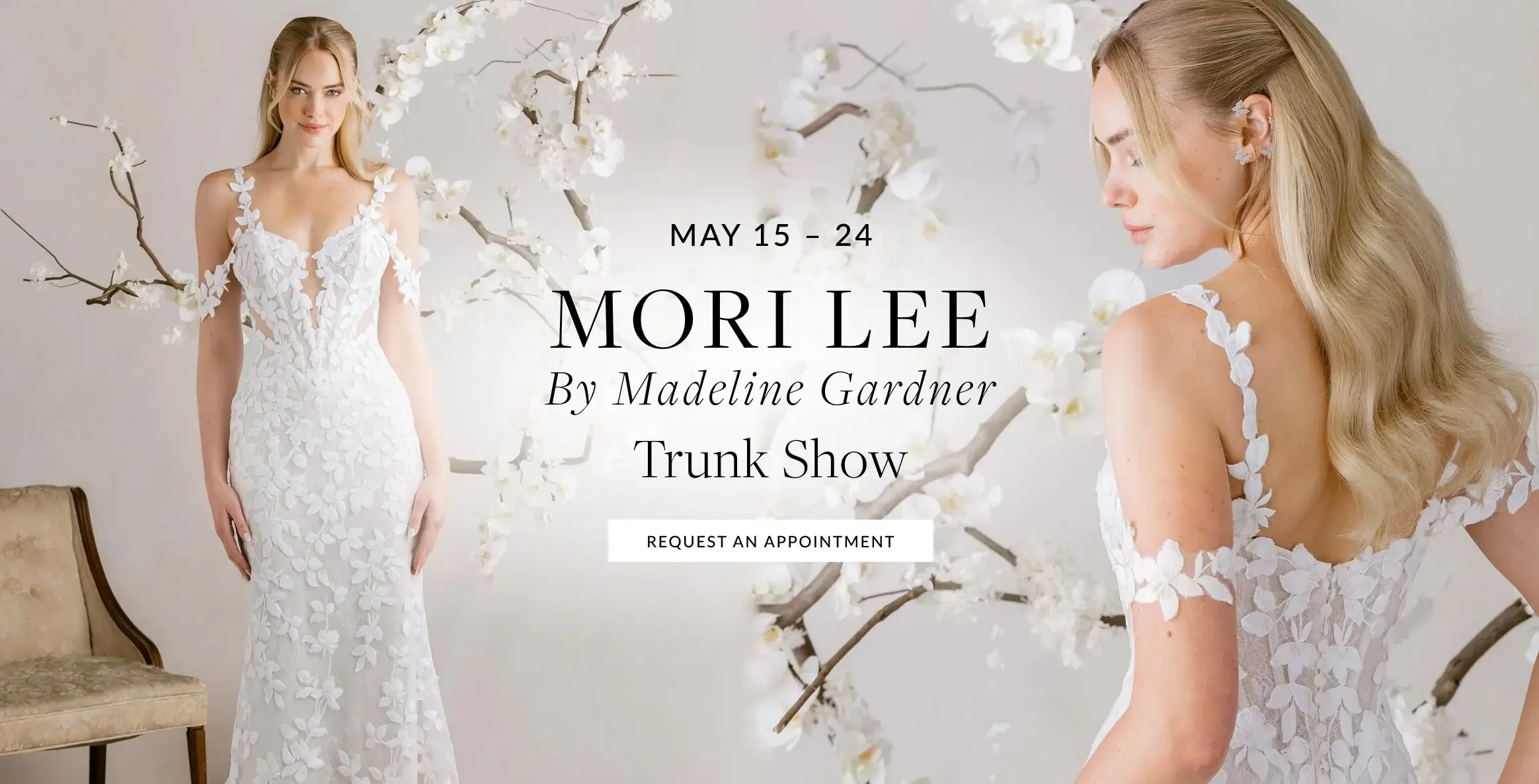 Morilee Trunk Show Desktop Banner